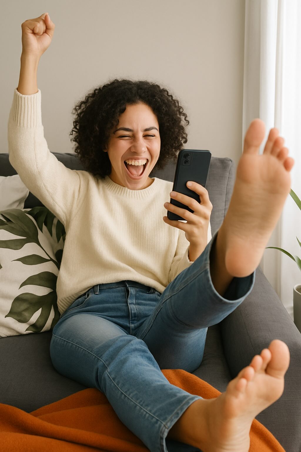 Celebrate the ease of scheduling a furniture donation pickup