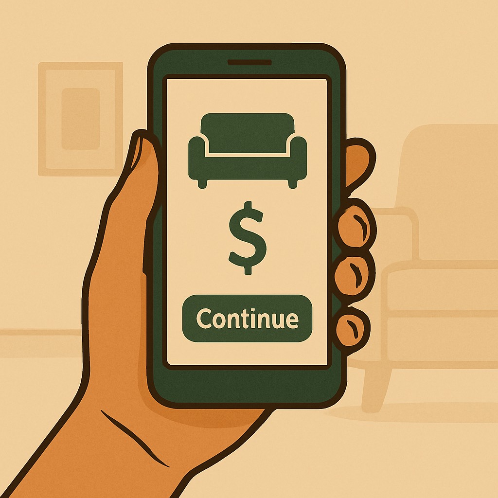 Mobile phone booking upfront price