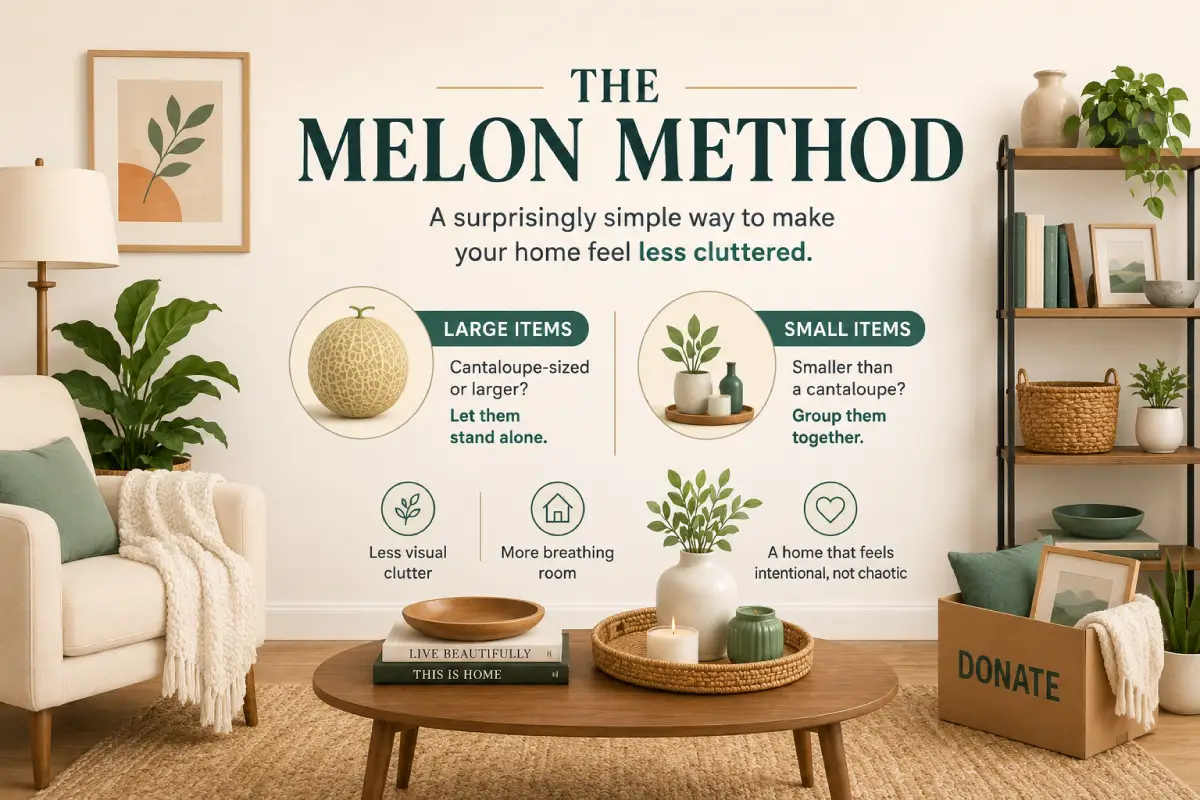 The Melon Method: A Simple Way to Declutter Your Home